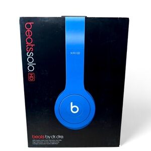 Beats By Dre Solo HD Blue Matte Chorded Headphones